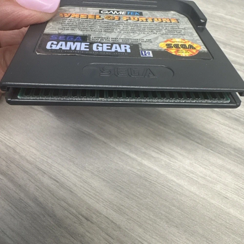 Wheel of Fortune for Sega Game Gear GG Cart Good Shape W/cartridge Untested